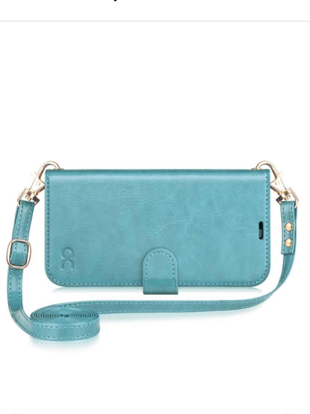 IPHONE 16 Pro Wallet Case with Adjustable Strap - ICE BLUE